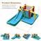 Costway Slide Water Park Climbing Bouncer Pendulum Tunnel Game without/with 735W Blower